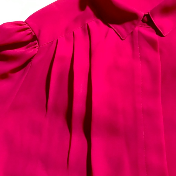 CHAUS 80's Vintage Secretary Blouse Sz 38 18-20 - Picture 3 of 8